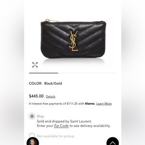 YSL Pouch